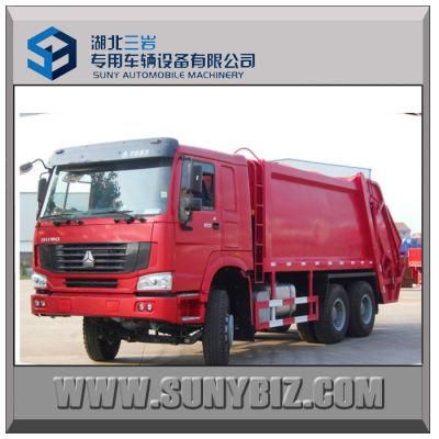 Sinotruck HOWO 6X4 Garbage Truck Rear Loading for Sale
