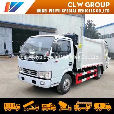 4X2 Diesel 3tons 4tons 5tons Compressed Garbage Truck 4cbm 5cbm 6cbm Dongfeng Garbage Collection Truck