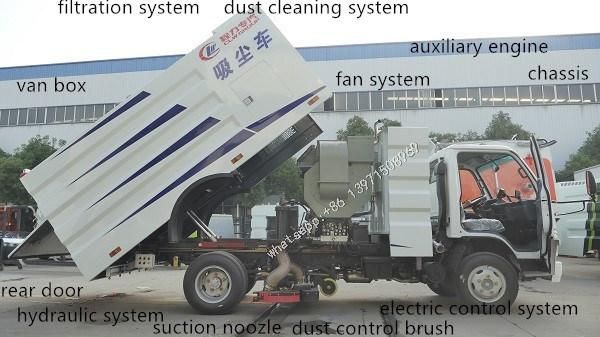 China Dongfeng 9cbm/M3 High Quality Price Ratio Power Plant Coal Mining Area Ash Dust Suppression Vacuum Suction Road Cleaning Truck
