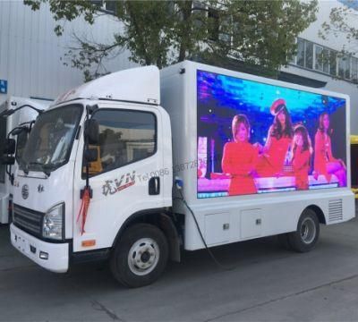FAW 4X2 P5 P6 Full Color Truck Mobile Advertising LED Display