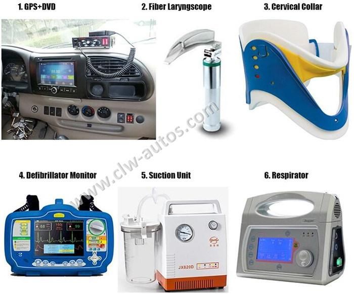 Factory Price New Medical Ambulance Emergency Patient Transit Ambulance Car