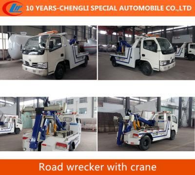 4*2 Tow Crane Road Wrecker Rescue Wrecker Truck with Crane