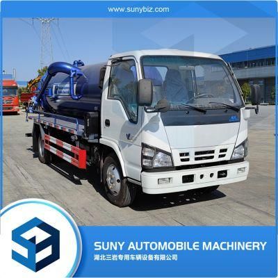 I Suzu 5000 Liters Cesspit Emptier Truck Septic Tank Pump Vacuum Sewage Truck