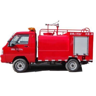 Foton 4X2 Mini Fire Water Tank Truck with 2500L Water Tanker Truck for Basement Fire Rescue for Sales