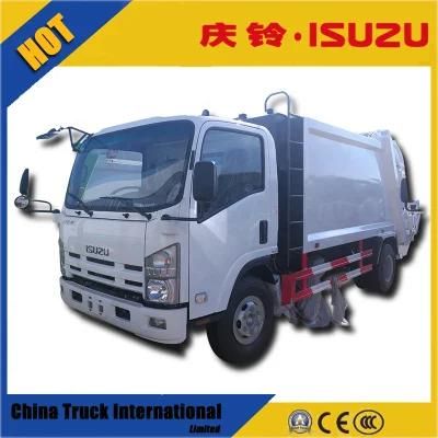 Isuzu Nqr 700p 4*2 189HP Used Garbage Container Truck