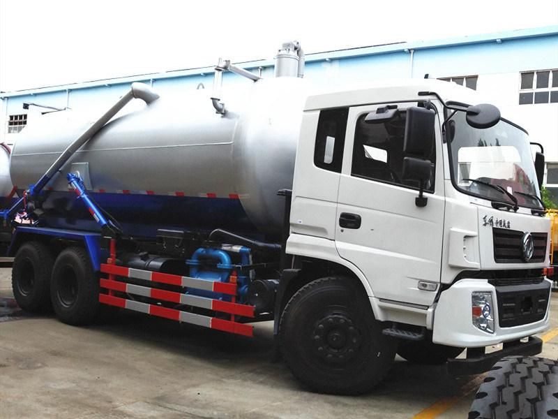 15cbm 10 Wheels 3 Axles Sewage Suction Truck with Vacuum Pump