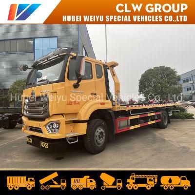 Sinotruk HOWO 4X2 Heavy Duty 8tons Flatbed Wrecker Towing Trucks Emergency Recovery Trucks