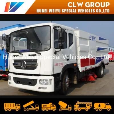 Dongfeng Brand Four Brushes Broom Vacuum Road Sweeper 8cbm 8000liters 8L Sweeper Truck