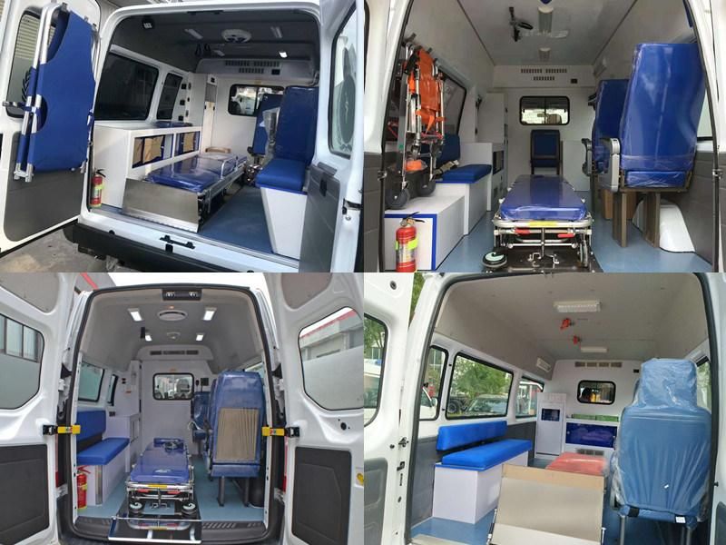 Micro Foton Ford LHD Rhd Emergency Ambulance Car with Medical Device Truck