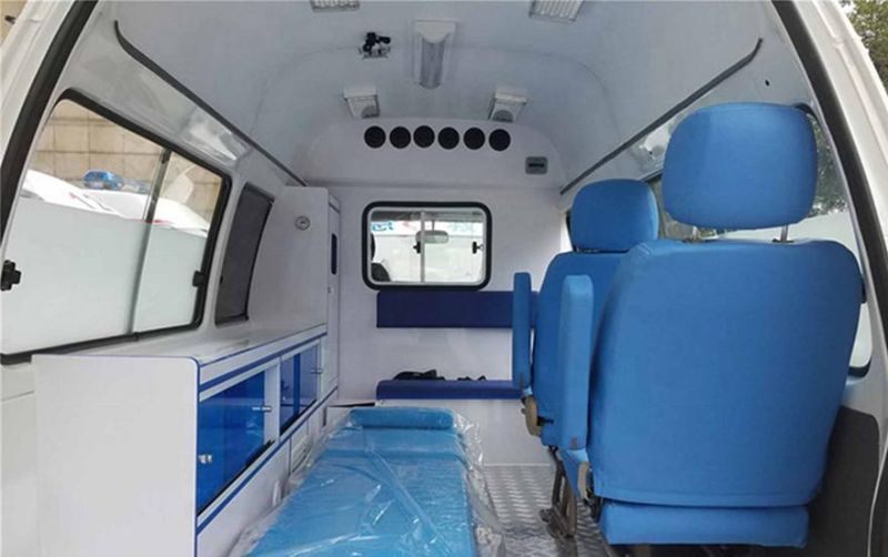 Jinbei Brand New Ambulance Vehicle Stretcher Bottom Price China Car Red White Nude Set Transit Medical Bulk Time Ship Color Wax