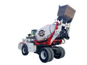 Concrete Mixer Truck 3.0 Cubic Meters with Self Load Bucket and Water Auto Feed System