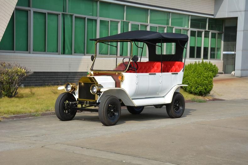 Electric Powered Antique 5kw Classic Club Car Street Legal Tourist Golf Cart Electric Vintage Vehicle