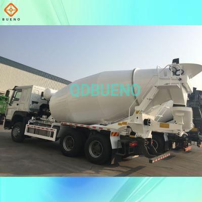 9cbm Sinotruk HOWO 340HP 8*4 Euro4 Left Hand Driving Concrete Mixer Truck