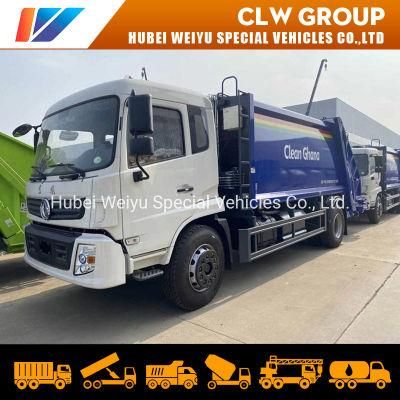 Dongfeng 12m3 12cbm Refuse Collector Transport Compactor Trucks 7.2tons 8t Compressed Garbage Truck to Ghana