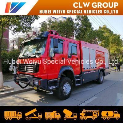 HOWO All Wheel Drive Fire Fighting Truck Rhd Water Foam Dry Powder 4X4 off Road Fire Truck