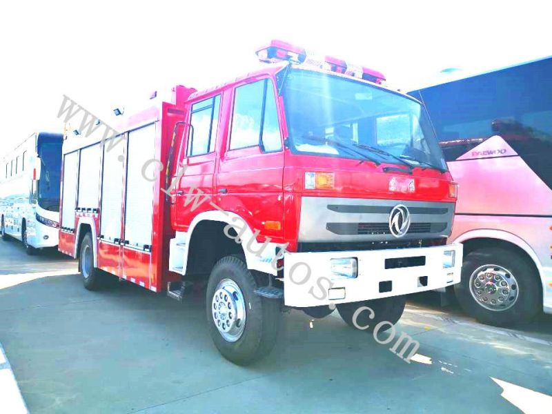Dongfeng 4X4 Fire Fighting Fire Rescue Trucks 6 Ton Water Tanker Foam Fume Tanker Fire Trucks