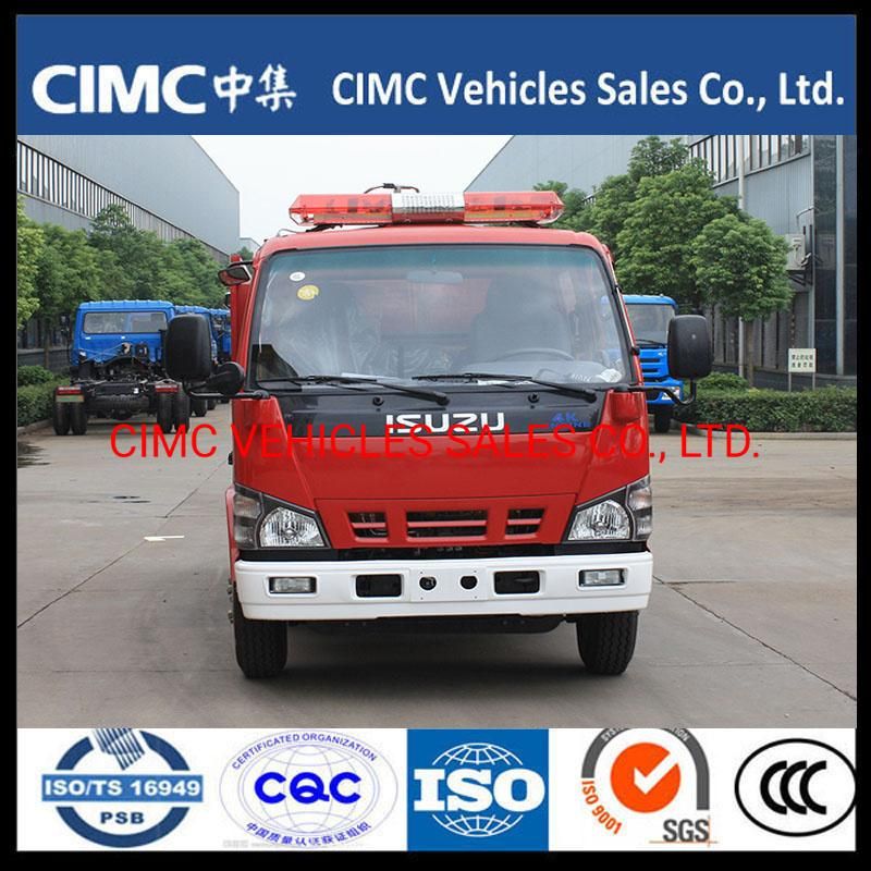 Isuzu Npr 3000L Diesel Engine Extinguish Water Firetruck Tank Fire Truck 4kh1