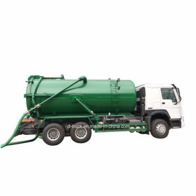 HOWO 6X4 Sewage Suction Truck Vacuum Pump Suction Sewage 15000liters 16000liters