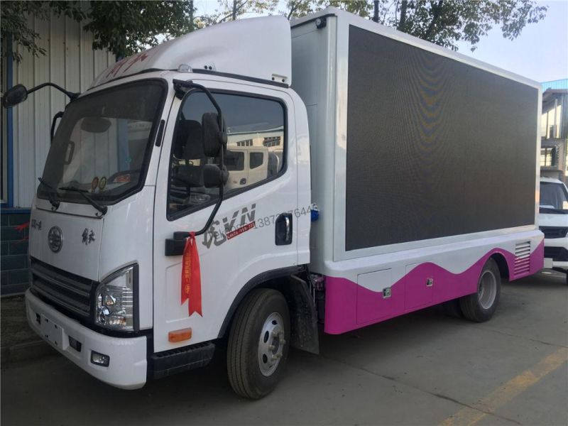 Good Quality Full Color P5 P6 P4 Mobile Outdoor LED Advertising Truck with Scrolling Light Box