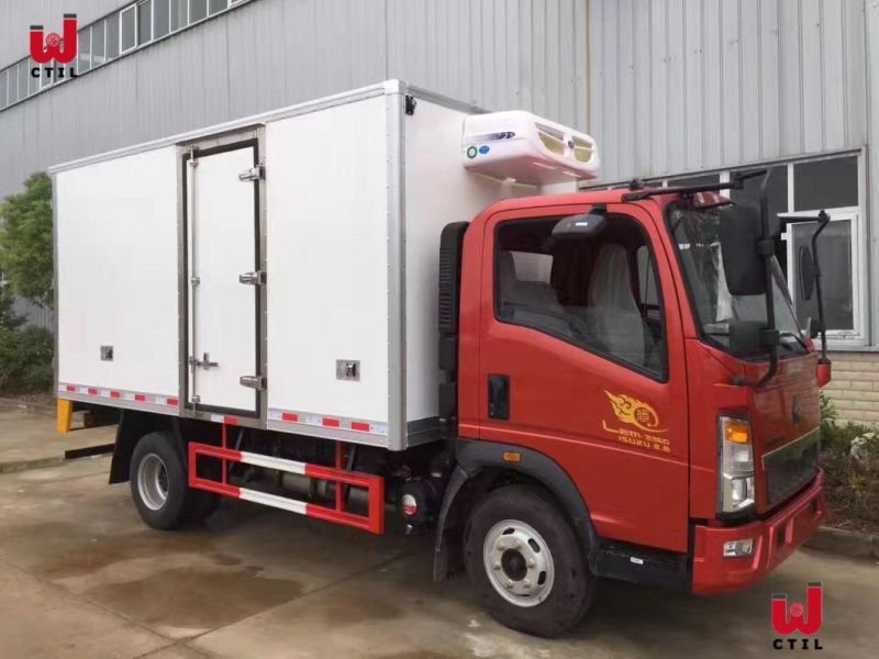 20 Ton HOWO 4X2 Van Frozen Refrigerator Truck for Food