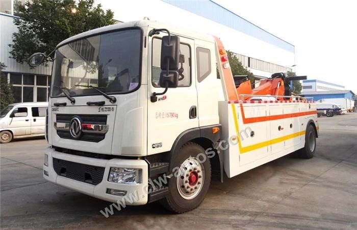 Dongfeng Hydraulic Intergrated Towing Under Lift 8ton Tractor Head Tow Trucks Wreckers Road Wrecker Truck