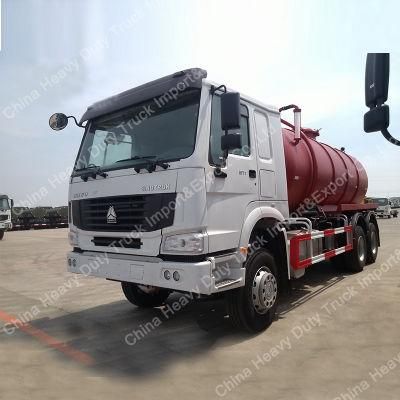 2017 Hot Sale Sinotruk HOWO 6X4 10000 Litres Vacuum Sewage Suction Tanker