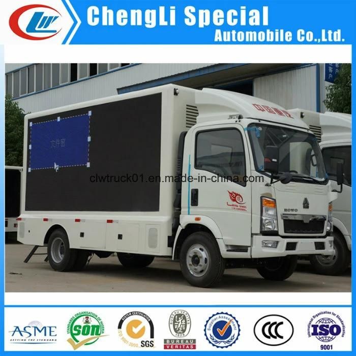 Rhd Sinotruck HOWO 6 Wheels Mobile Advertising LED Truck