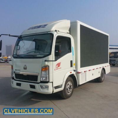 Sinotruk HOWO 4X2 P6 LED Advertisement Truck Display Screen Truck