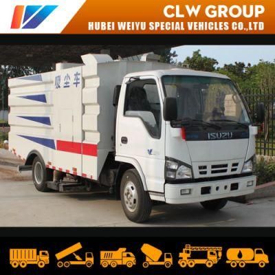 Isuzu 3tons Garbage Vacuum Collector Sweeper 5m3/5cbm/5000liters Dust Suction Cleaner Truck