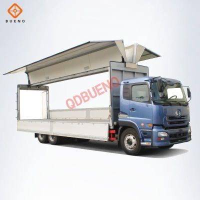 Customized Aluminum CKD Wing Van Truck Body for 3 Axle Semi-Trailer Hino Mitsubishi Nissan Iveco Truck for Sale