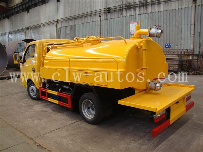 2000-3000 Liters Dongfeng 4X2 Mini Fecal Suction Truck Sewage Vacuum Suction Truck for Sale