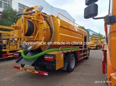 Sinotruk HOWO 4X2 Mini Sewage Sludge 3000 Litres 4000 Litres 5000 Liters Vacuum Jetting Tanker Truck for Sale