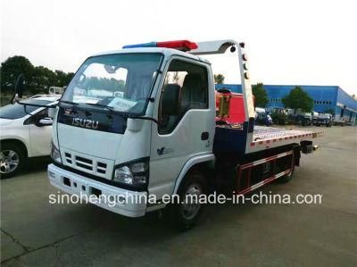 Hot Sale Isuzu 130HP Flatbed Tow Truck /4X2 Wrecker Truck