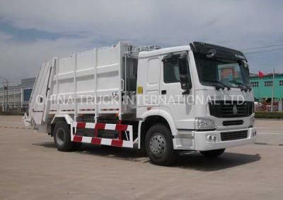 China Truck International Sinotruk HOWO 4X2 266HP 12cbm Garbage Compactor Truck
