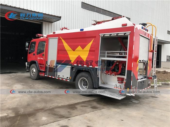 Isuzu Fvr 240HP 4tons Water 2tons Foam Fire Truck 6tons Fire Fighting Trucks for Chile