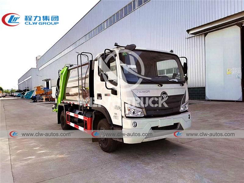 Foton Rowor 7000liters 7cbm 6tons 4X2 Compactor Garbage Truck Trash Collection Truck Waste Removal Truck