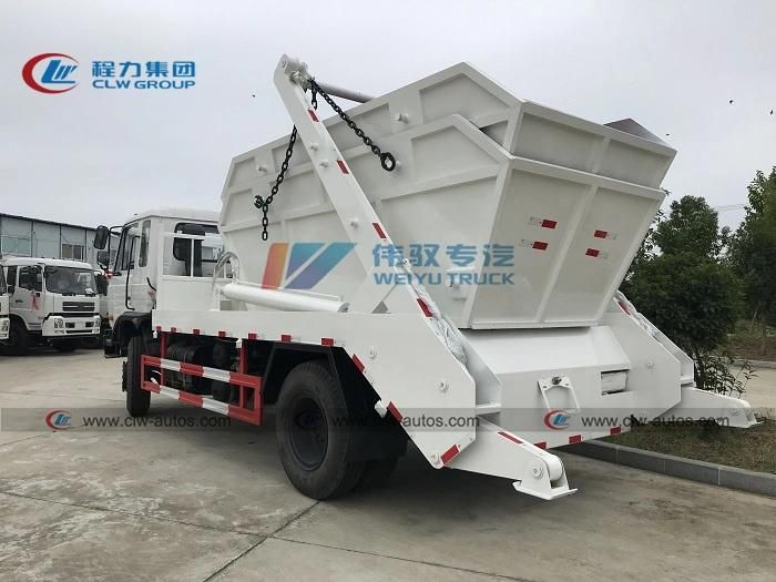 China Dongfeng 4X2 8m3 12cbm Swing Arm Waste Collection Skip Loader Garbage Truck