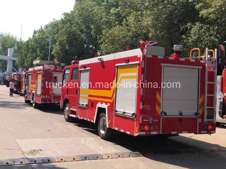 Isuzu Water Cannon Fire Fighting Truck Resue 3ton 4ton Fire Engine for Gas Station and Residential Area Saving