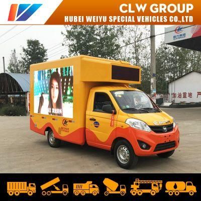 Foton Mini Advertising Truck with Mobile Stage Screen Lifting