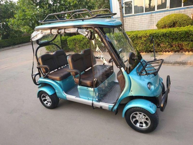 Cheap 1200W Elecrtic Sightseeing Mini 4 Sear Car Golf Cart