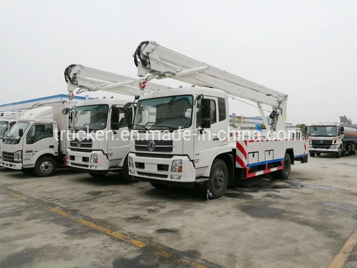 Good Price China Dongfeng 20m-22 Meters High Altitude Working Vehicle Telescopic Type Aerial Platform Truck on Sale