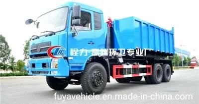 Dongfeng 4X2 Hook Lift Garbage Truck 18m3 18 Cubic Meters Garbage Collection Truck on Sale