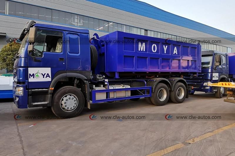 Sinotruk HOWO 10 Wheels 20tons Hook Lifting Garbage Collection Truck