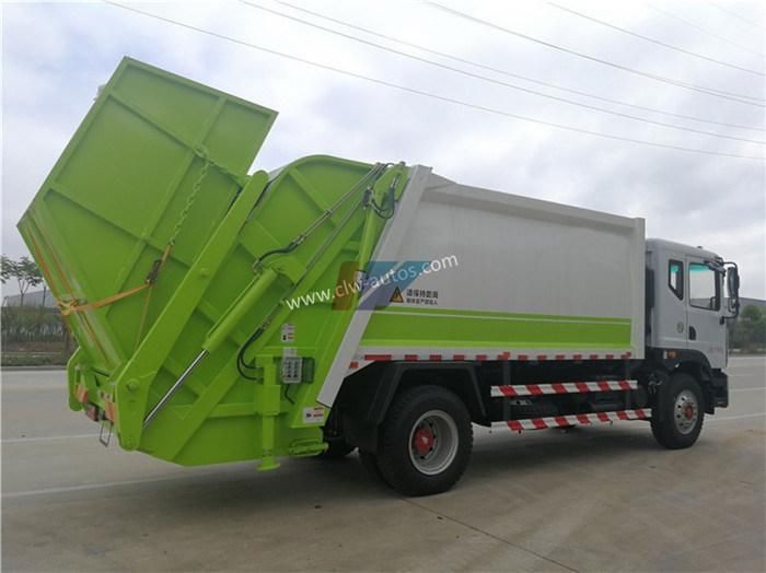 Dongfeng Diesel 12cbm Rear Loader Garbage Compactor Truck Compressed Garbage Truck Waste Treatment