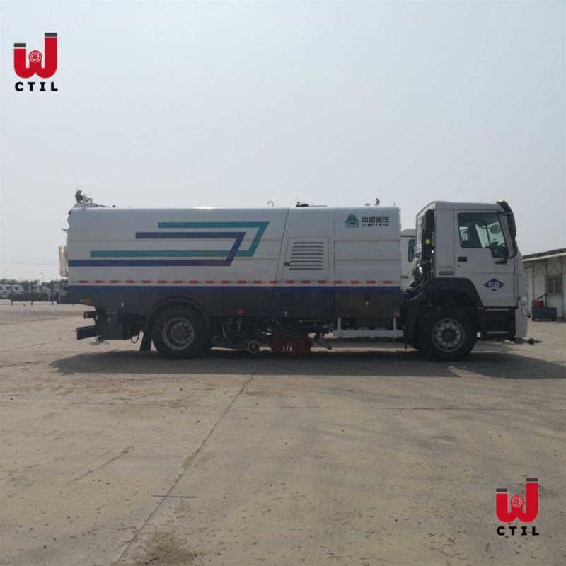 HOWO 4X2 10m3 Vacuum Cleaner Sweeping Road Sweeper Truck