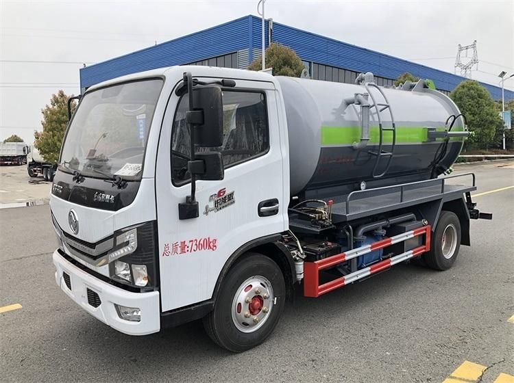 New 6000 Liters Vacuum Sewage Truck DFAC 4X2 Sewer Cleaning Truck for Sale in Myanmar