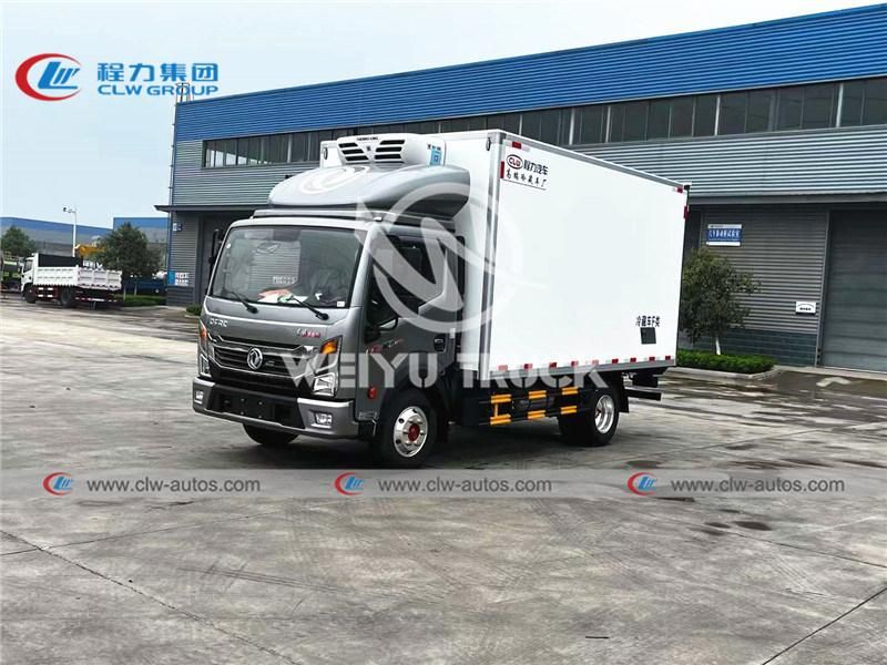 3t Dongfeng Small Refrigerated Delivery Truck and Cooler Freezer Refrigerator Van Truck with Thermo King Refrigerating Unit