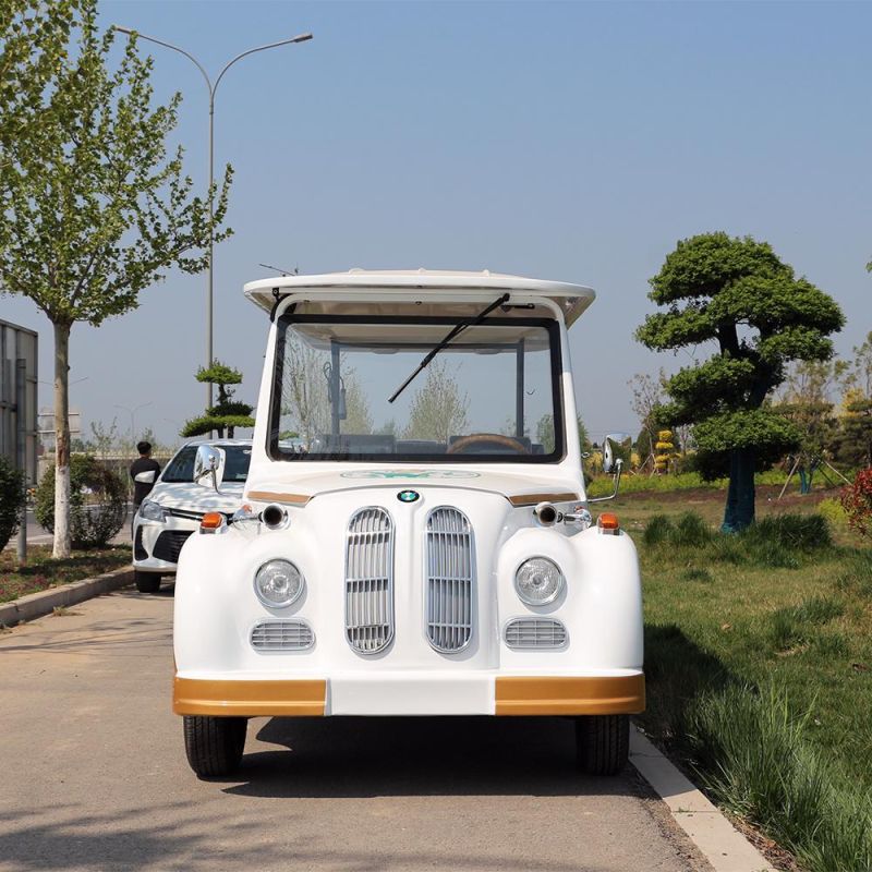 Electric Vehicle 11 Seats Vintage Car Classic Car for Resort Hotel Tourist Area Wedding