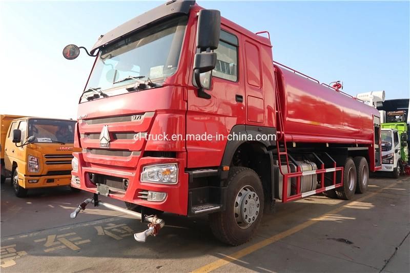 Sinotruk HOWO 6X4 Fire Water Tank Truck 20tons 30tons for Sale