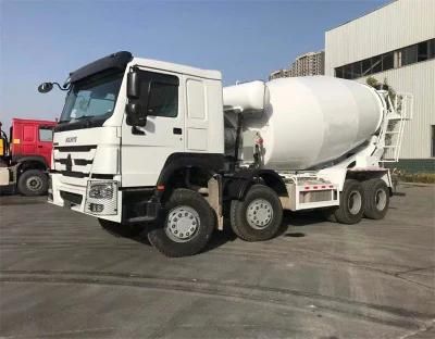 Good Quality HOWO 12 Tires 371HP 420HP Concrete Mixer Truck